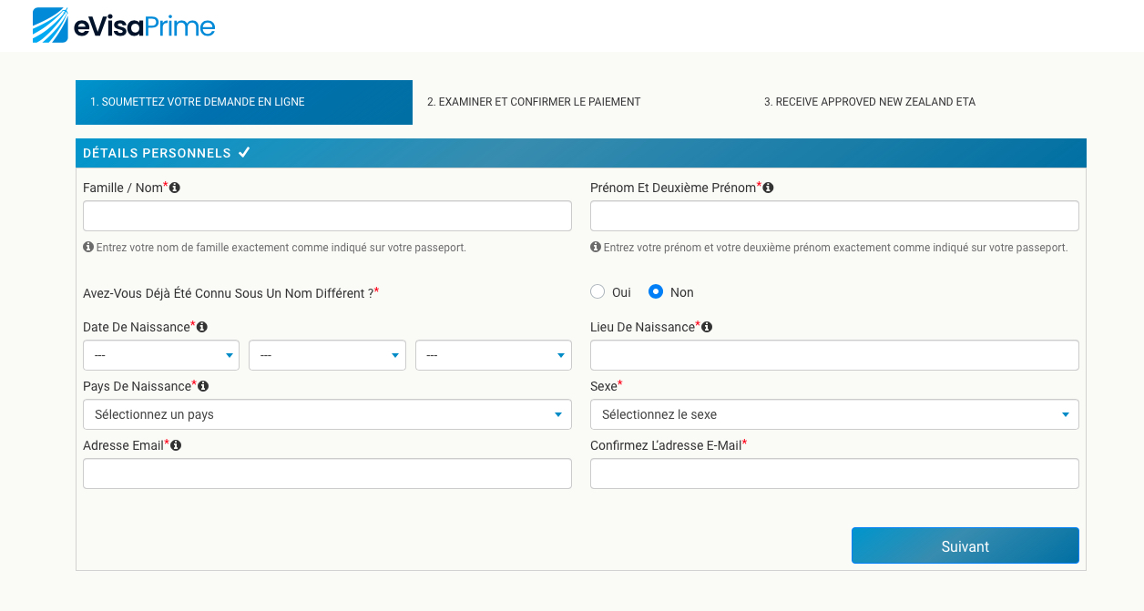 Application Form and Language Support