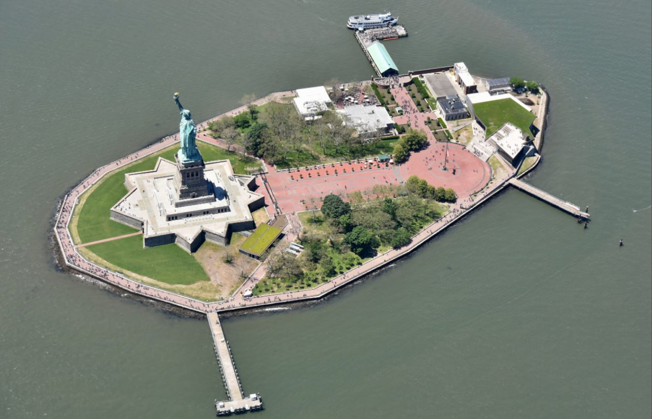 The Statue of Liberty on Liberty Island